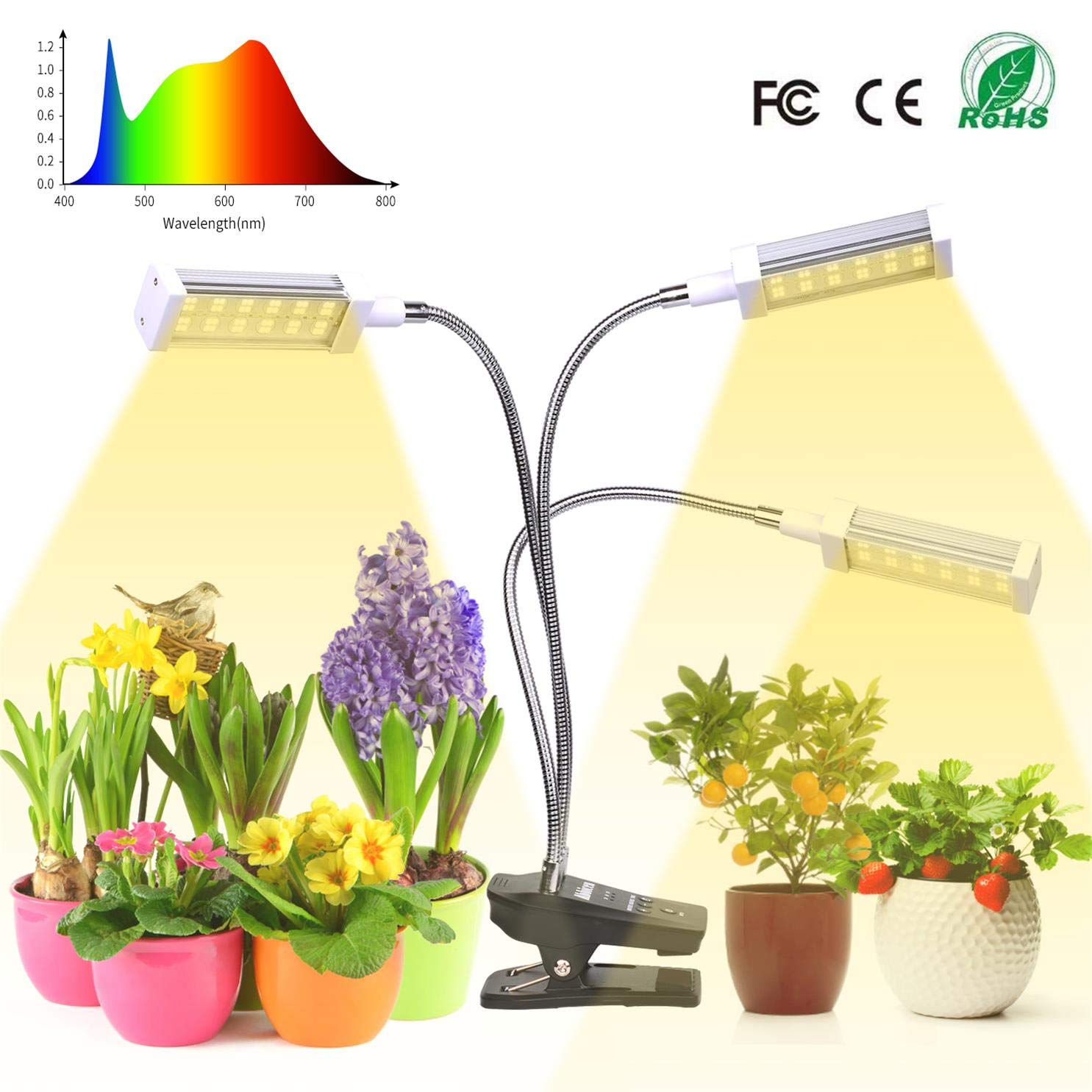 Details about   4 Heads LED Grow Light Plant Growing Lamp Lights for Indoor Plant Hydroponics NG